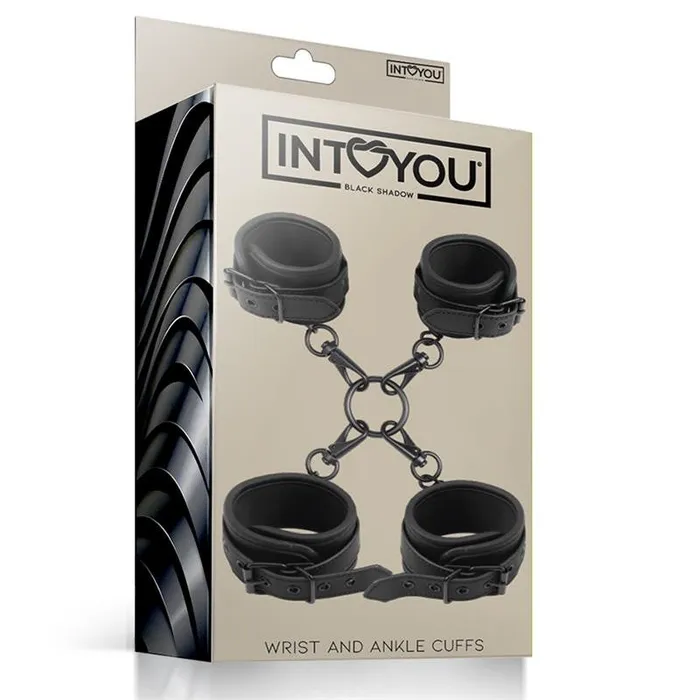 Anal Intoyou Fetish Black Shadow Vegan Hand Foot Restraints