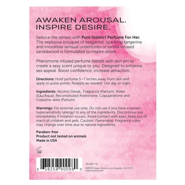 Anal Pheromone Perfume for Her 14 mL 05 oz Pure Instinct