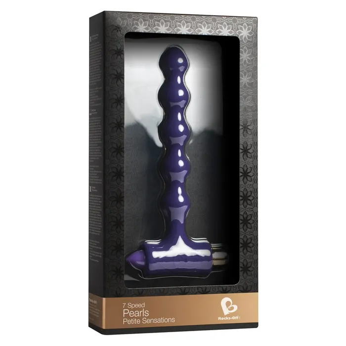 Anal RocksOff Pearls vibrating anal beads stimulator Purple