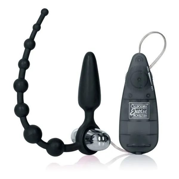 Booty Dare 3 in 1 vibrating anal toy black California Exotic Novelties Anal