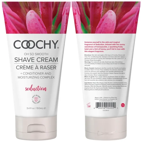 Coochy Vibrators Shave Cream Seduction 34oz 100mL