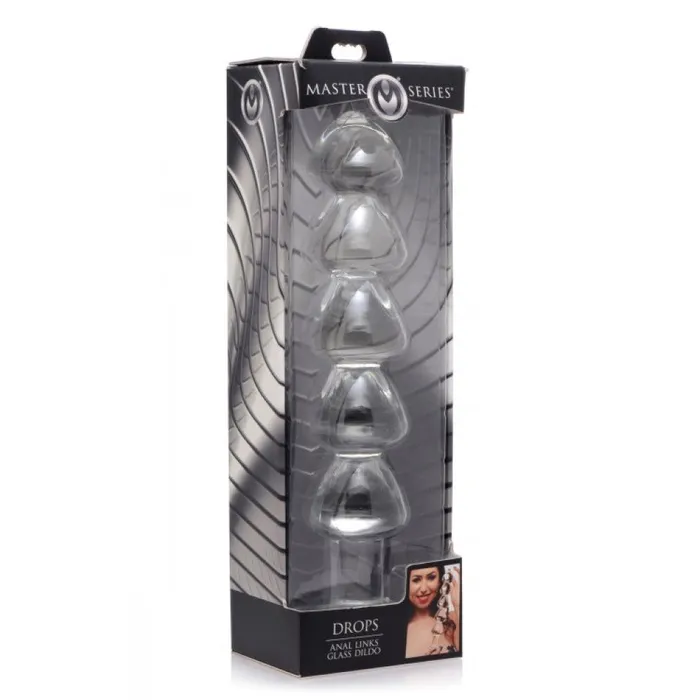 Dildos Master Series Drops Anal Links Glass Dildo Master Series