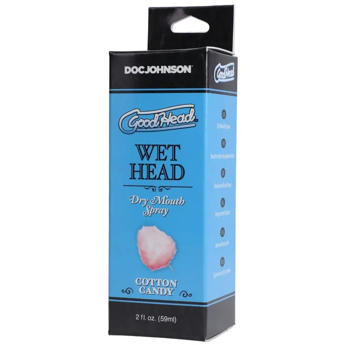 Doc Johnson Enhancers GoodHead Wet Head Dry Mouth Spray Cotton Candy