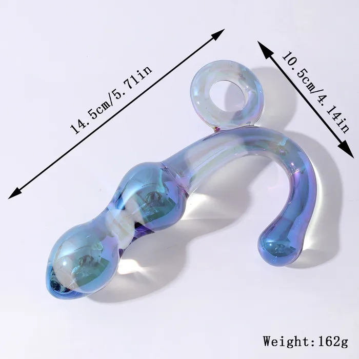  Dualpurpose glass Gspot dildo Dildos