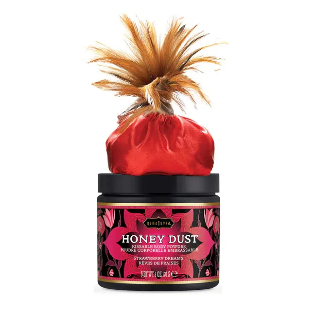 Female Sex Toys Kama Sutra Honey Dust Body Powder Strawberry Dreams 6oz