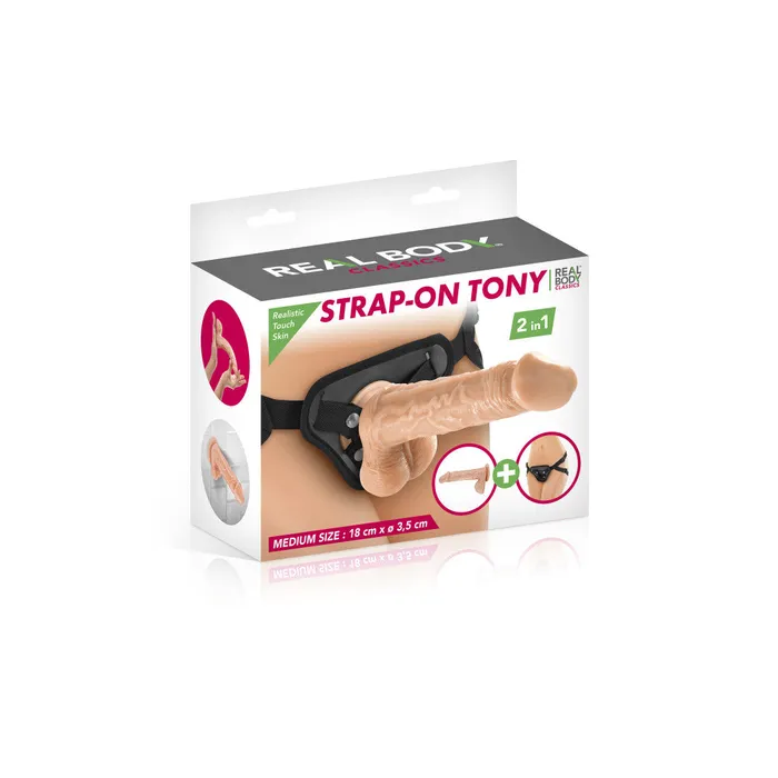 Female Sex Toys Real Body Strapon belt with realistic dildo Real Body Tony