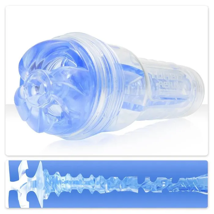 Fleshlight Male Sex Toys Original Fleshlight Turbo Thrust Blue Ice masturbator