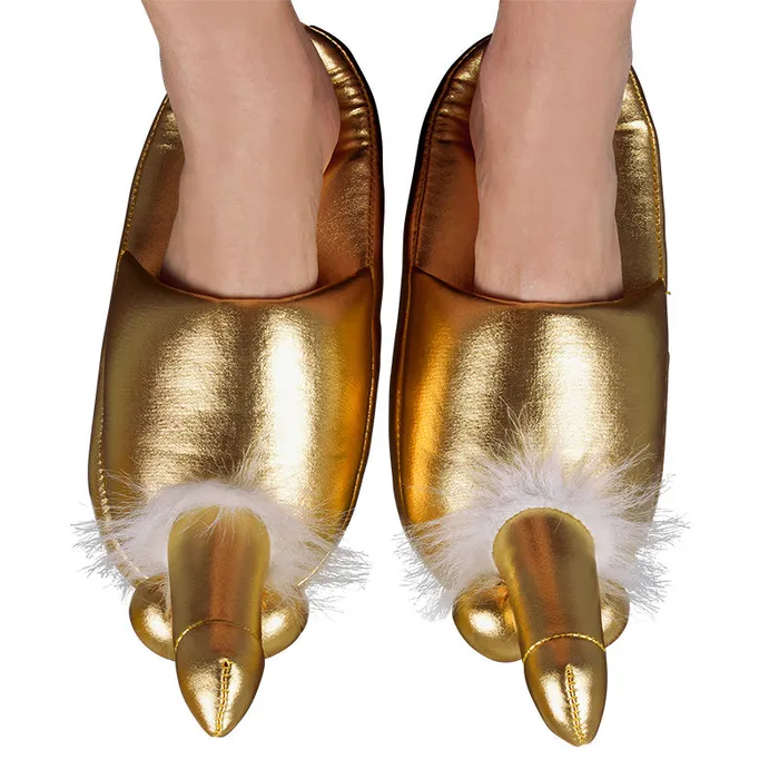 Golden Penis Slippers You2Toys Male Sex Toys