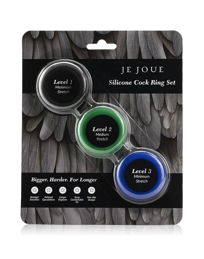 Je Joue Male Sex Toys 3 Pack Silicone Crings