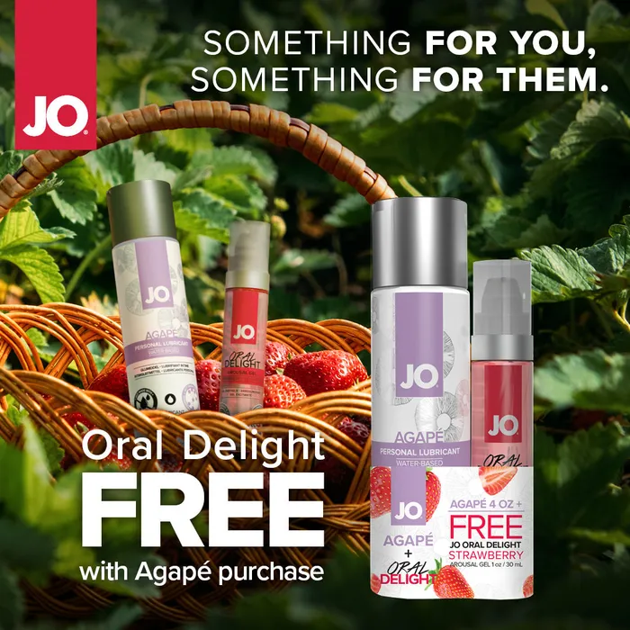 JO Agape 4oz JO Oral Delight Strawberry Arousal Gel 1oz JO Lubricants Enhancers