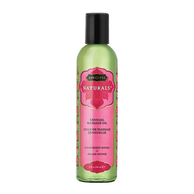 Kama Sutra Naturals Massage Oil Strawberry Dreams 8oz Couples