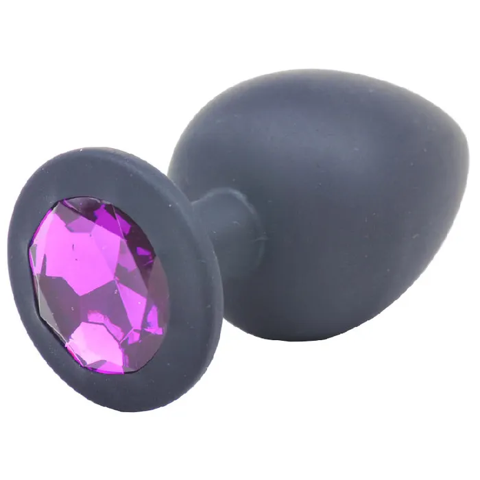 Large Black Jewelled Silicone Butt Plug Various Toy Brands Anal