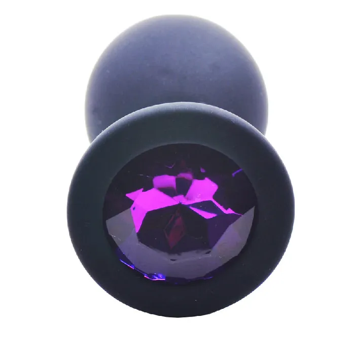 Large Black Jewelled Silicone Butt Plug Various Toy Brands Anal