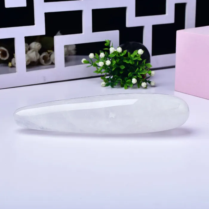 Large white transparent crystal dildo Dildos