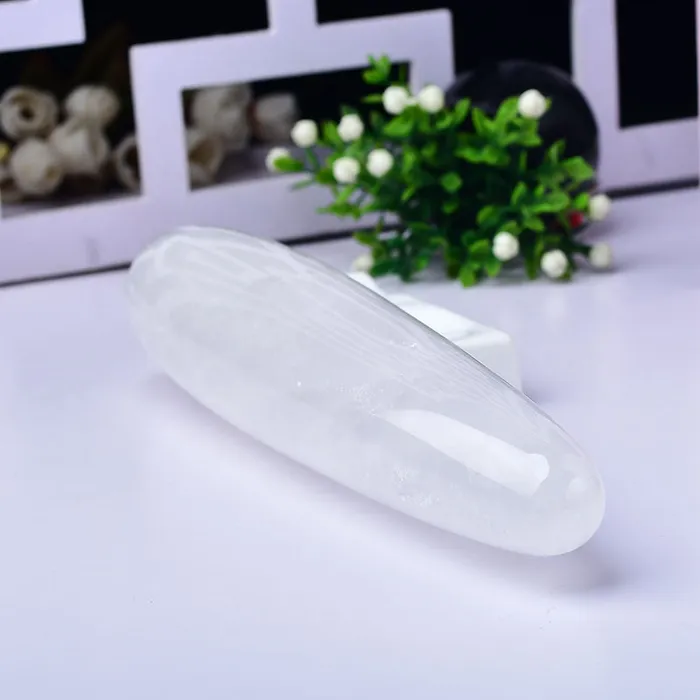 Large white transparent crystal dildo Dildos