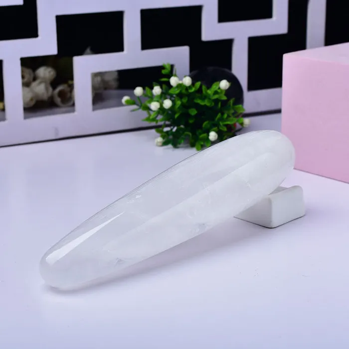 Large white transparent crystal dildo Dildos