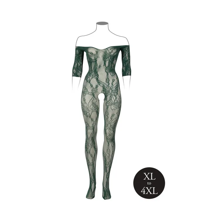 Le Desir Teddies And Bodies Sexy Crotchless Bodysuit Le Desir Green