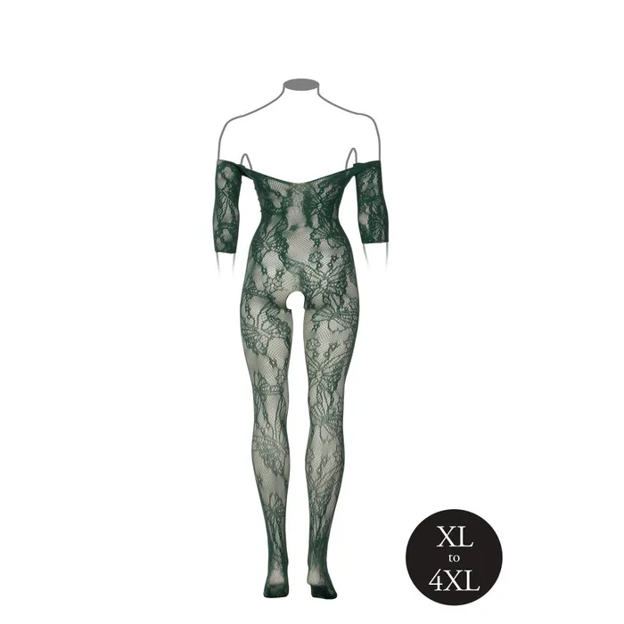 Le Desir Teddies And Bodies Sexy Crotchless Bodysuit Le Desir Green