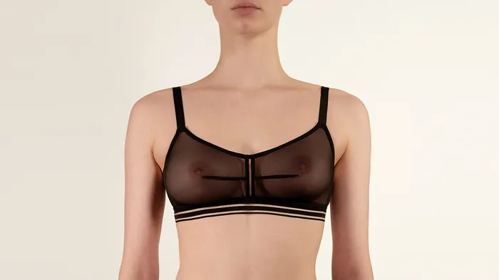 Le Pop Lingerie Opaak Essence Line Diane Bralette Black Anal