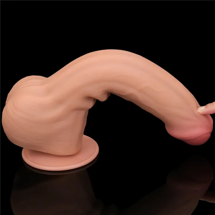 Love Toy Dildos Large Realistic Double Layer SlidingSkin Dong 115 Dildo