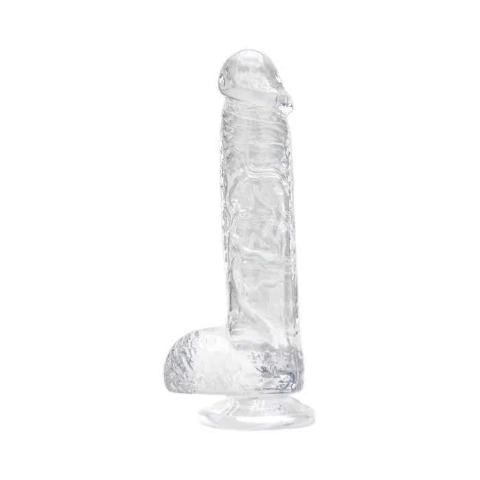 Loving Joy 6 Inch Dildo with Balls Clear Loving Joy Dildos