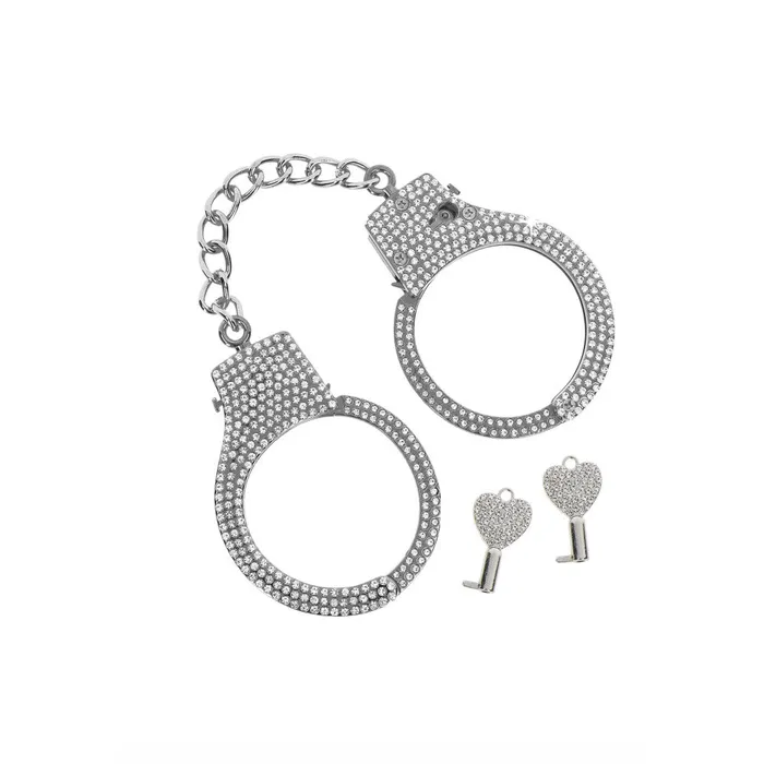 Luxury Metal Handcuffs Diamond Cuffs Silver Taboom Couples