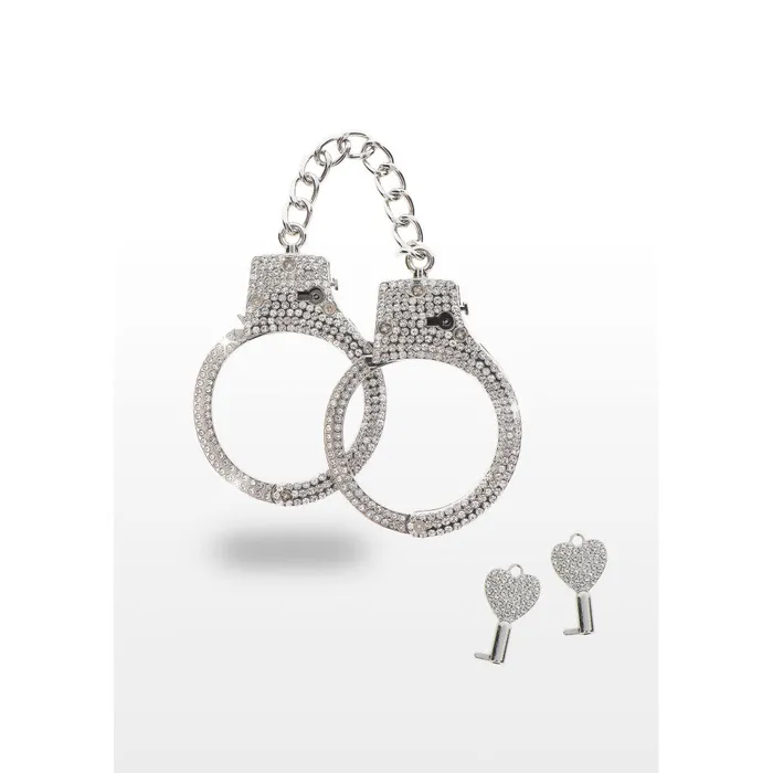 Luxury Metal Handcuffs Diamond Cuffs Silver Taboom Couples