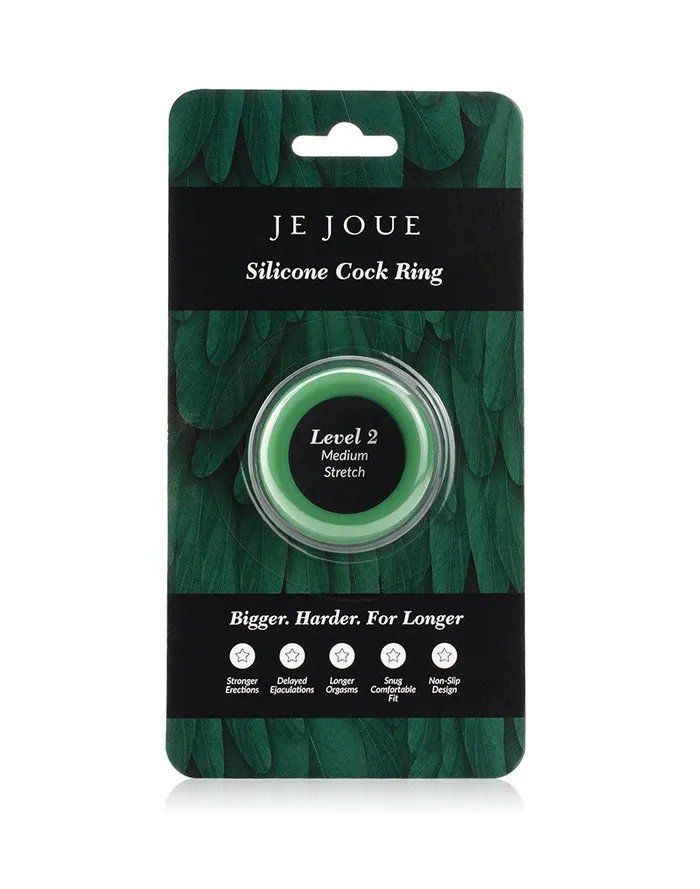 Male Sex Toys Je Joue Green Silicone CRing Medium Stretch