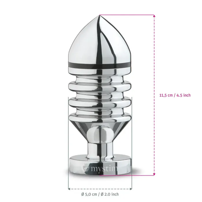 MyStim Hector Helix Large Aluminium Butt Plug MyStim Anal