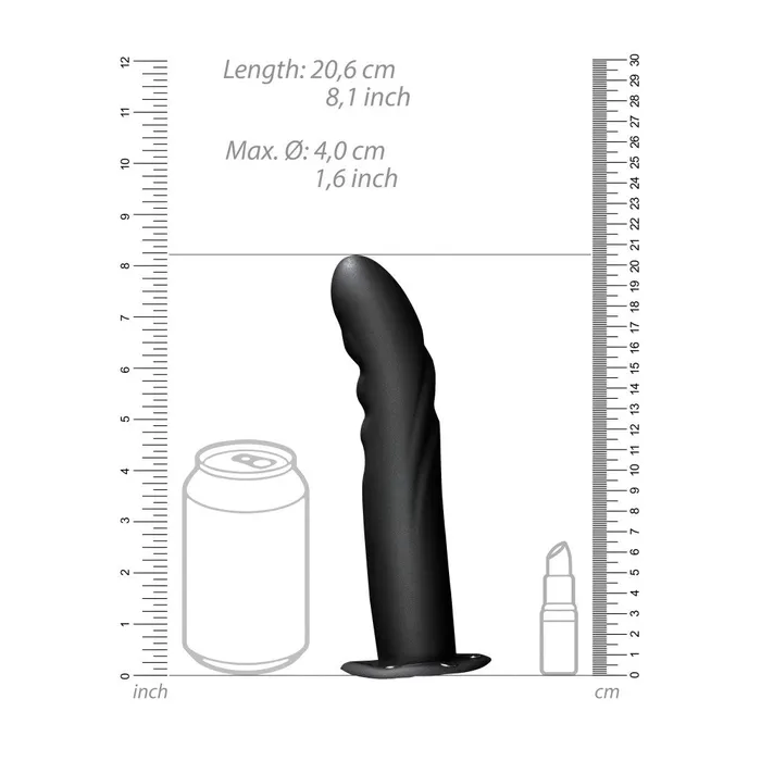 OuchTextured Curved Hollow Adjustable Strapon Dildo 8 Shots Toys Female Sex Toys