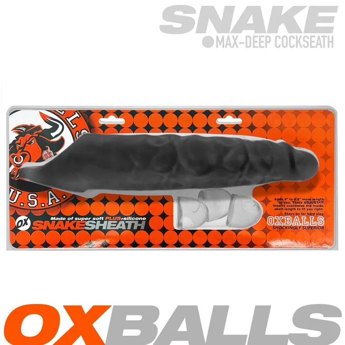 OXBALLS Anal SNAKE longest cocksheath BLACK ICE