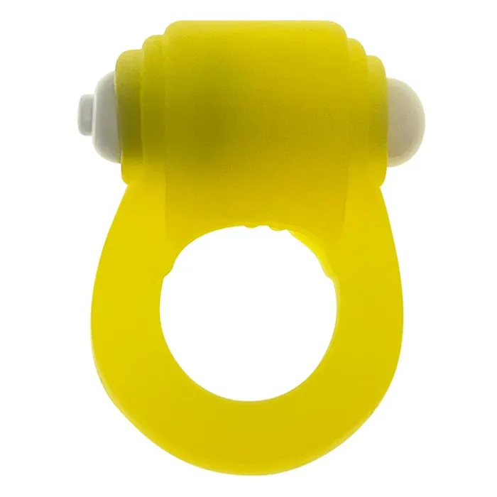 OXBALLS Male Sex Toys GLOWDICK cockring with LED YELLOW ICE