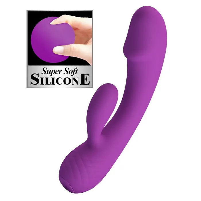 Pretty Love Female Sex Toys Doreen Soft Silicone Rechargeable Rabbit Vibrator