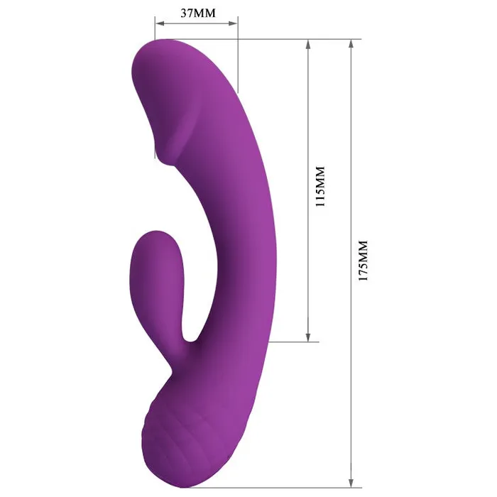 Pretty Love Female Sex Toys Doreen Soft Silicone Rechargeable Rabbit Vibrator