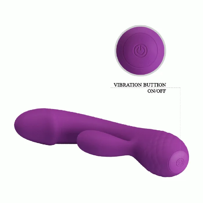 Pretty Love Female Sex Toys Doreen Soft Silicone Rechargeable Rabbit Vibrator