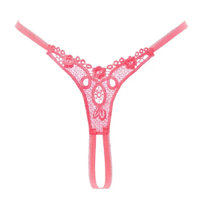 Rimba Amorable Crotchless GString Pink Vibrators