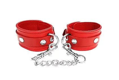 Rouge Garments Restraints Red Wrist Cuffs