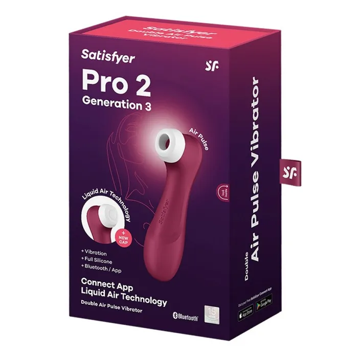 Satisfyer Pro Satisfyer Pro 2 Generation 3 Air Pulse Vibrator Wine Red Vibrators