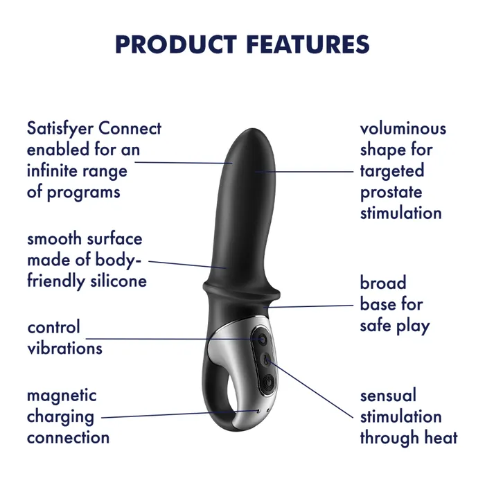 Satisfyer Satisfyer Hot Passion Vibrating Prostate Stimulator with Heating Male Sex Toys