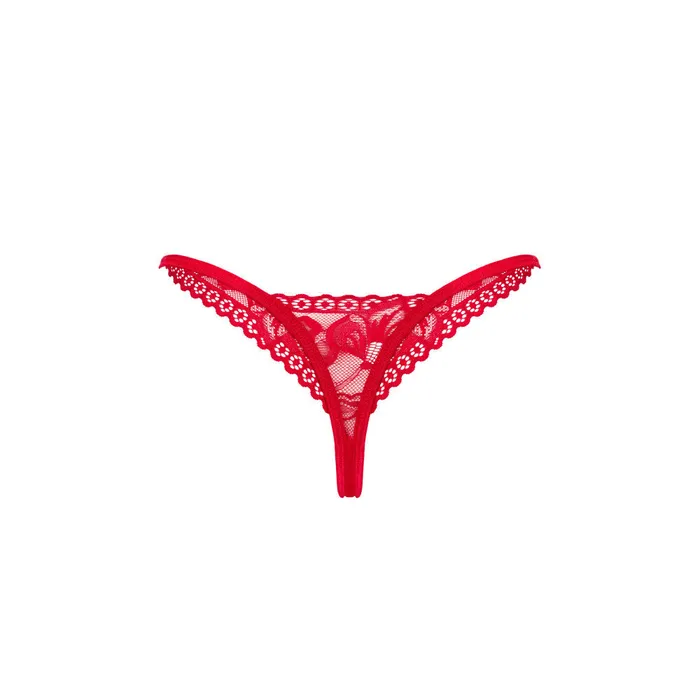 Sexy Lace Thongs Obsessive Lacelove Red Obsessive Vibrators