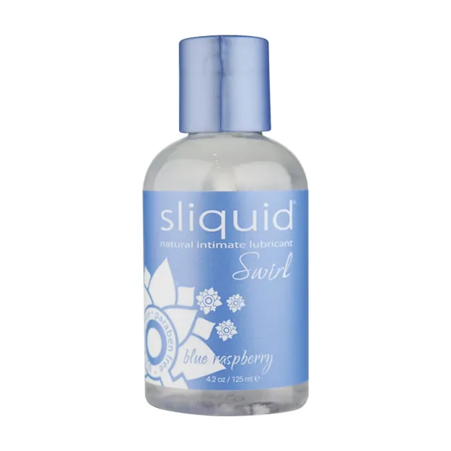 Sliquid Vibrators Naturals Swirl Blue Raspberry 42 oz