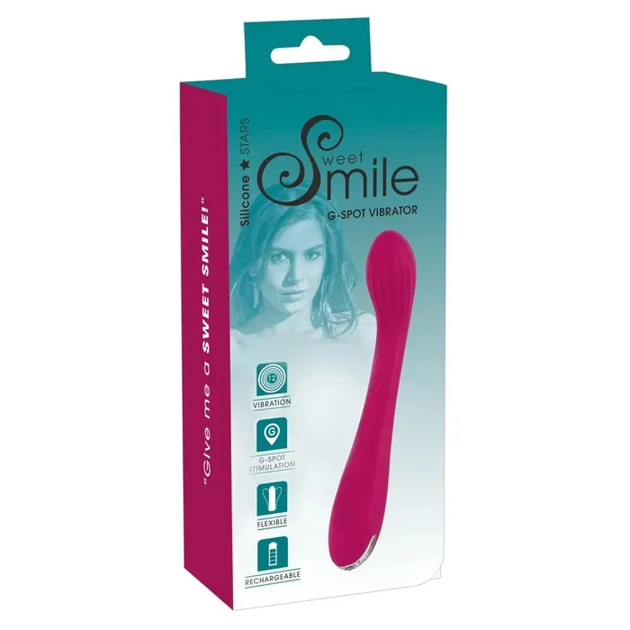 Sweet Smile Gspot Rechargeable Silicone Vibrator Pink You2Toys Vibrators