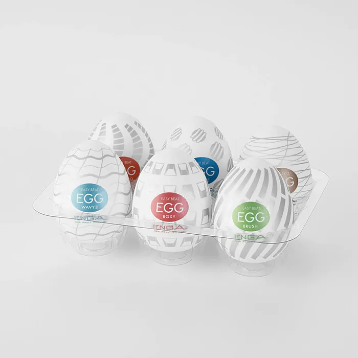 Tenga Male Sex Toys EGG New Standard 6 Pack Variety Pack