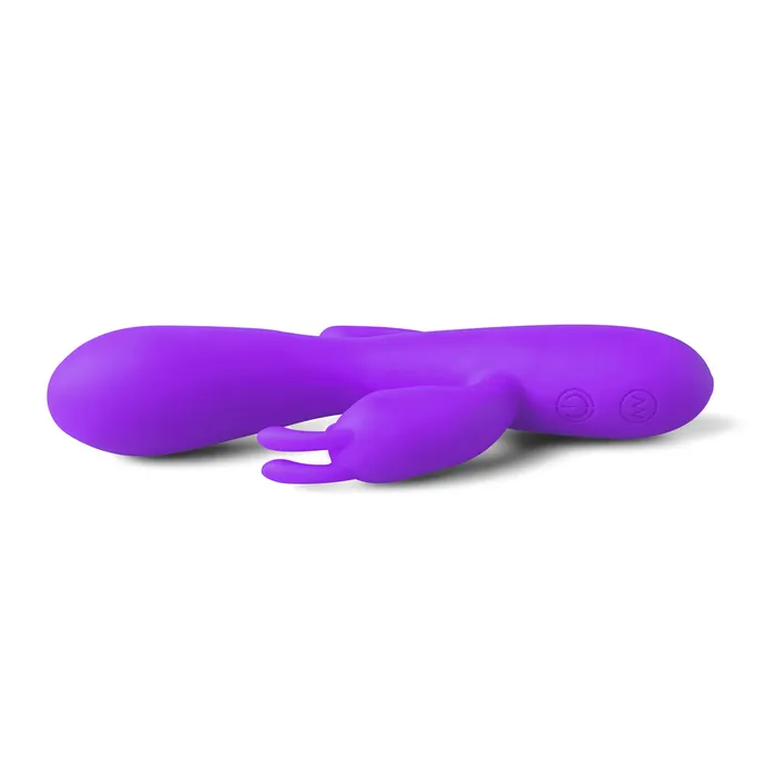 Vibrators Various Toy Brands Double Bunny 12 speed Silicone Vibe Purple