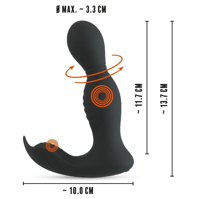 You2Toys Male Sex Toys Vibrating Prostate Stimulator with Rotating Movement Rebel 2 Functions