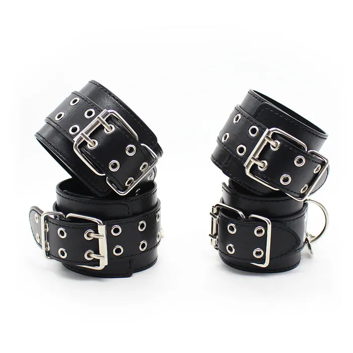 5pcs Bondage Kit Handcuffs Ankle Cuffs Collar Restraint Fetish BDSM SexyPlay Couples