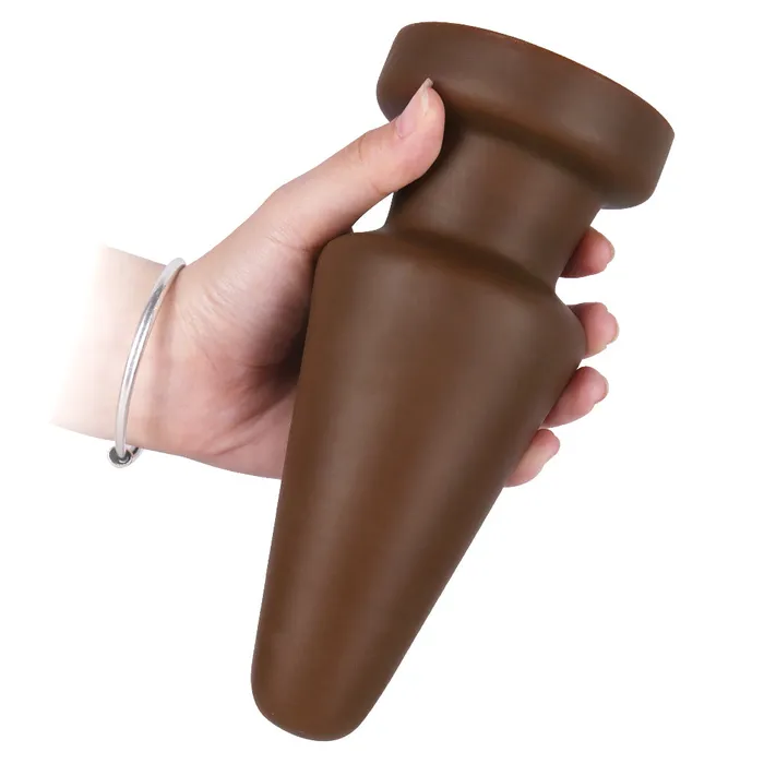 Anal MD MD Pyramid Huge Anal Plug Butt Plug Brown