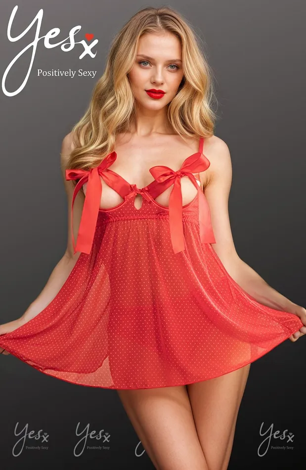 Anal YesX YesX Red Babydoll Set