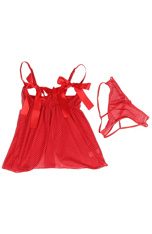 Anal YesX YesX Red Babydoll Set