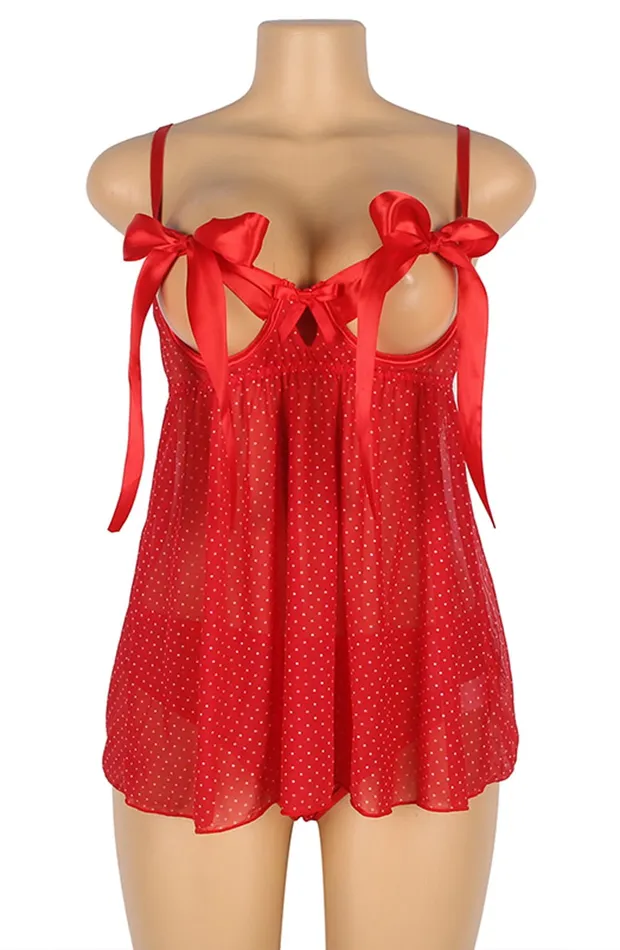 Anal YesX YesX Red Babydoll Set